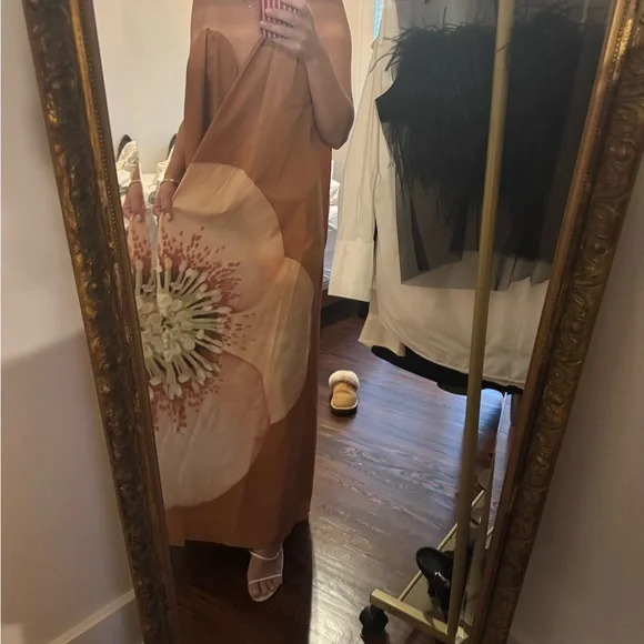 Significant Other Orange Floral Maxi Dress - Picture 5 of 6